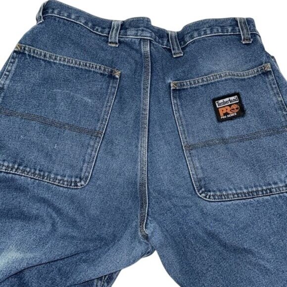 Timberland Pro Series Mens Denim Carpenter Jeans 32x30 100% Cotton Relaxed Fit D - Picture 8 of 12